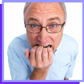 man having panic attack